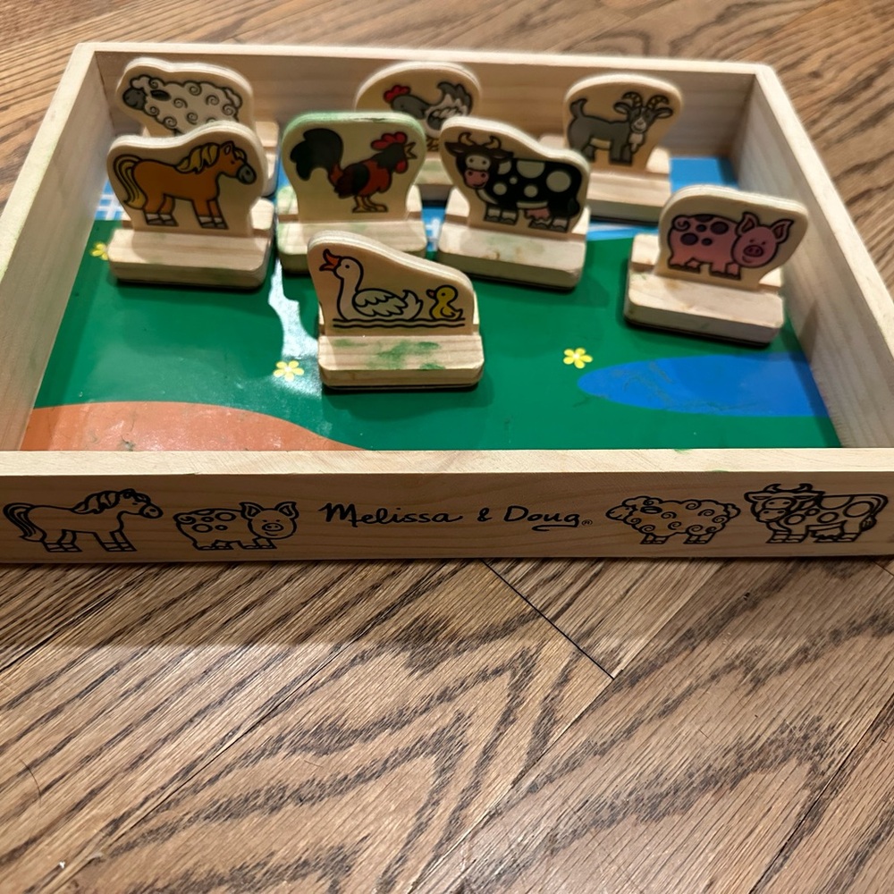 Melissa and Doug My First Wooden Stamp Set